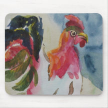 Chicken Walking Mouse Pad