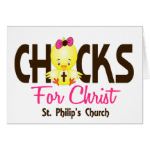 Chicks For Christ CUSTOM ORDER Greeting Card