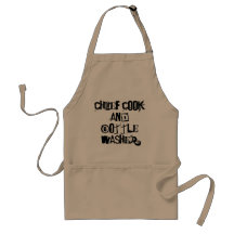 Chief Cook and Bottle Washer Aprons