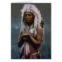 Chief Two Guns White Calf Glacier National Park Cards