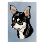 Chihuahua Black & Tan Card