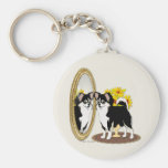 Chihuahua In A Mirror Keychain