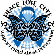 Child Abuse Prevention Butterfly Tribal Photo Cut Outs