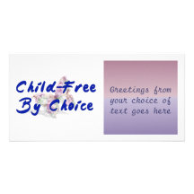 Child-Free Butterfly Customized Photo Card