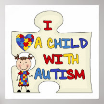 Child WIth Autism Brunette Girl 2 Poster