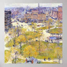 Childe Hassam-Union Square in Spring Posters