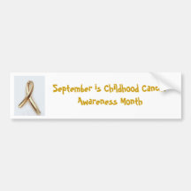 Childhood Cancer Awareness Bumper Sticker