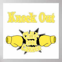childhood cancer print
