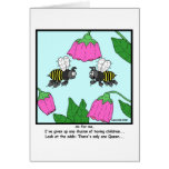 Childless: Bee cartoon Greeting Cards