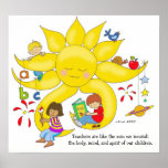 Children Matter - Teachers Care by Vera Trembach Posters