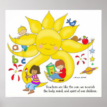 Children Matter - Teachers Care by Vera Trembach Posters