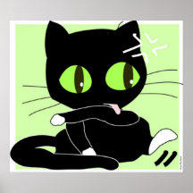 CHILDREN'S ROOM DECOR - CAT POSTERS - CARTOONS