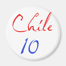 Chile 10! fridge magnets