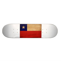 Chile Flag Skateboard