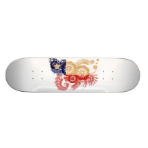 Chile Flag Skateboard Decks