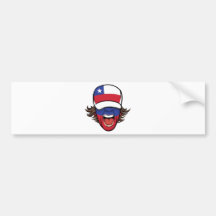 Chile sports fan bumper stickers