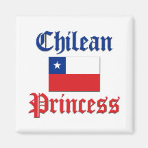 Chilean Princess Refrigerator Magnet