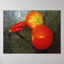 Chilies And Peppers Framed Print