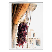 Chilies in the Sun Greeting Card