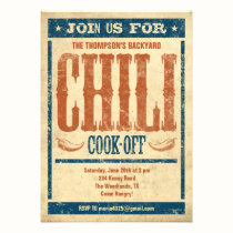 Chilli Cook Off Invitations invitations