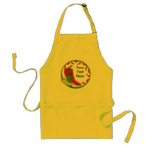 Chilli Pepper Group Circle Frame3 Apron