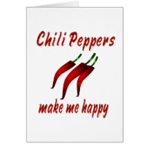 Chilli Pepper Happiness Greeting Cards