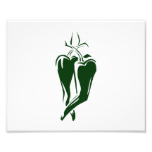 chilli pepper two dancing abstract photo