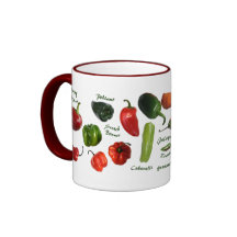 Chilli Pepper Varieties Mugs