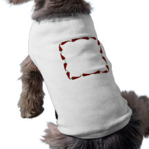 Chilli peppers end to end frame graphic dog tshirt