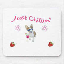 chillin Basenji puppy mouse pad