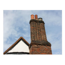 Chimney on Tudor house, Amersham UK Postcards