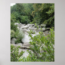 Chimney Rock, NC River Poster