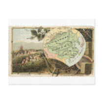 China, 1889 vintage card post card