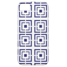 China Blue Lattice iPhone 5 Case