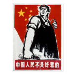 China Chinese Cold War Republic Red Propaganda Postcard