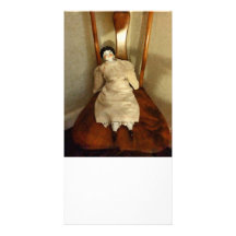 China Doll on Chair Personalized Photo Card