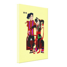 China Fifty Six Nationalities Wrapped Canvas Stretched Canvas Print