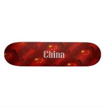 China Waving Flag Skateboard Decks