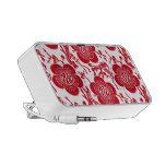 Chinese/Asian Floral Motif - Red Custom Speaker