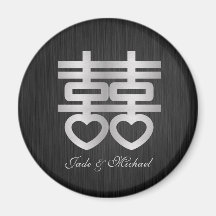Chinese Double Happiness "Love Birds" Magnets