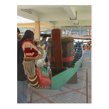 Chinese dragon boat post card