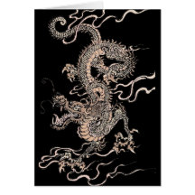 Chinese Dragon Card