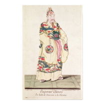 Chinese Emperor in Ceremonial Costume posters