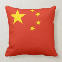 Chinese Flag American MoJo Pillow