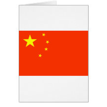 Chinese Flag Greeting Cards
