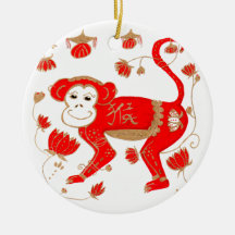 Chinese Monkey Astrology Ornament