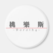 Chinese name for Dorothy 20093_3.pdf Fridge Magnet