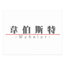 Chinese name for Webster 20866_3.pdf Postcard