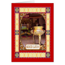 Chinese New year, Incense burner Card