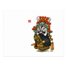 Chinese Opera Characrter Postcard - Xiang Yu